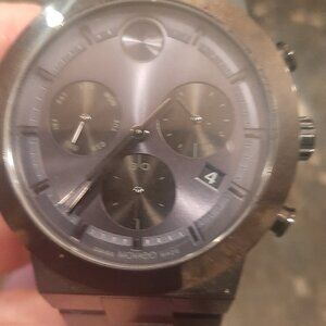 mens movado dark blue versa watch